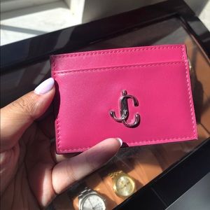Pink fuschia jimmy choo cardholder brand new